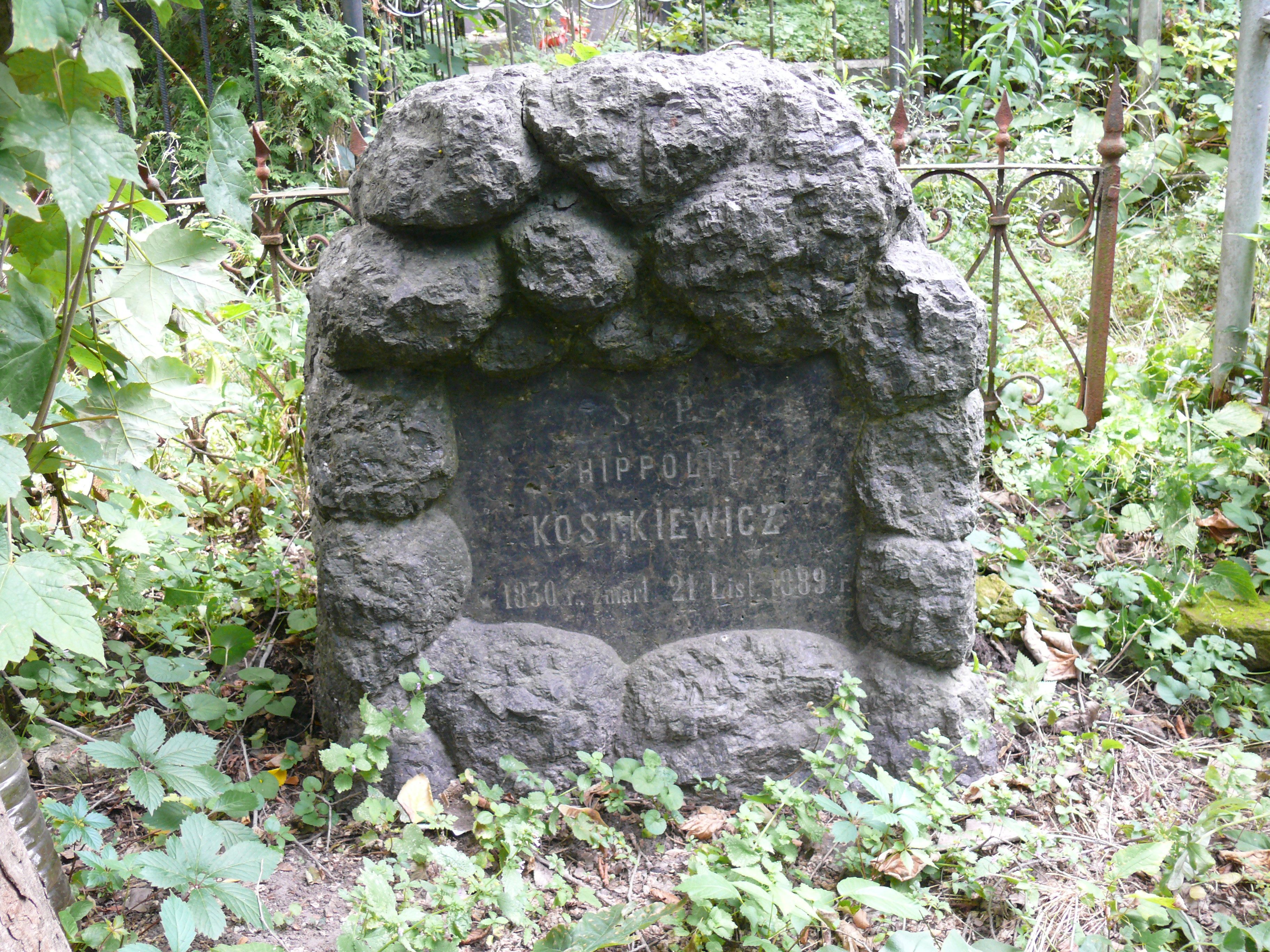 Tombstone of Hipolit Kostkiewicz