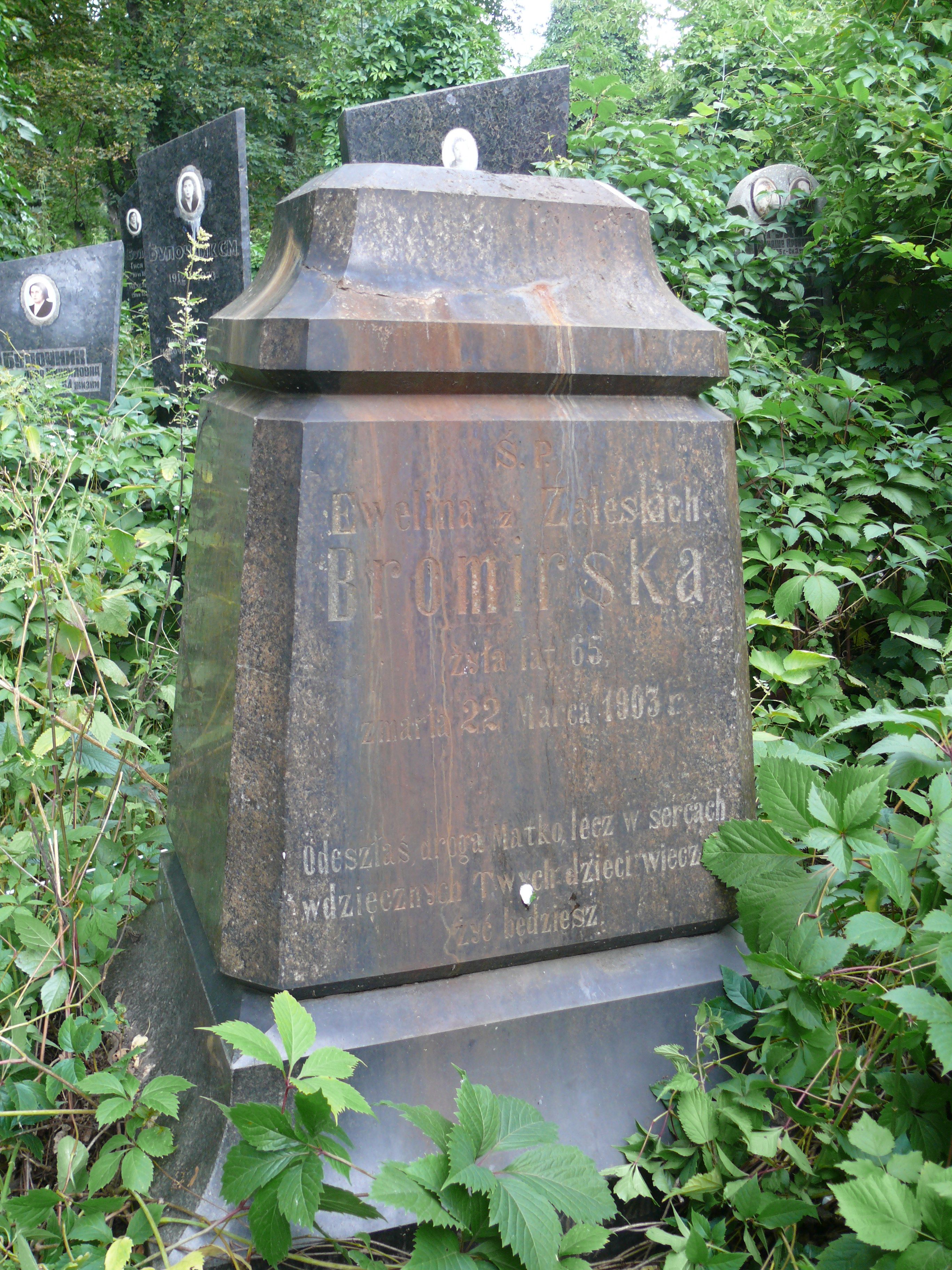 Tombstone of Ewelina Boromirskaya