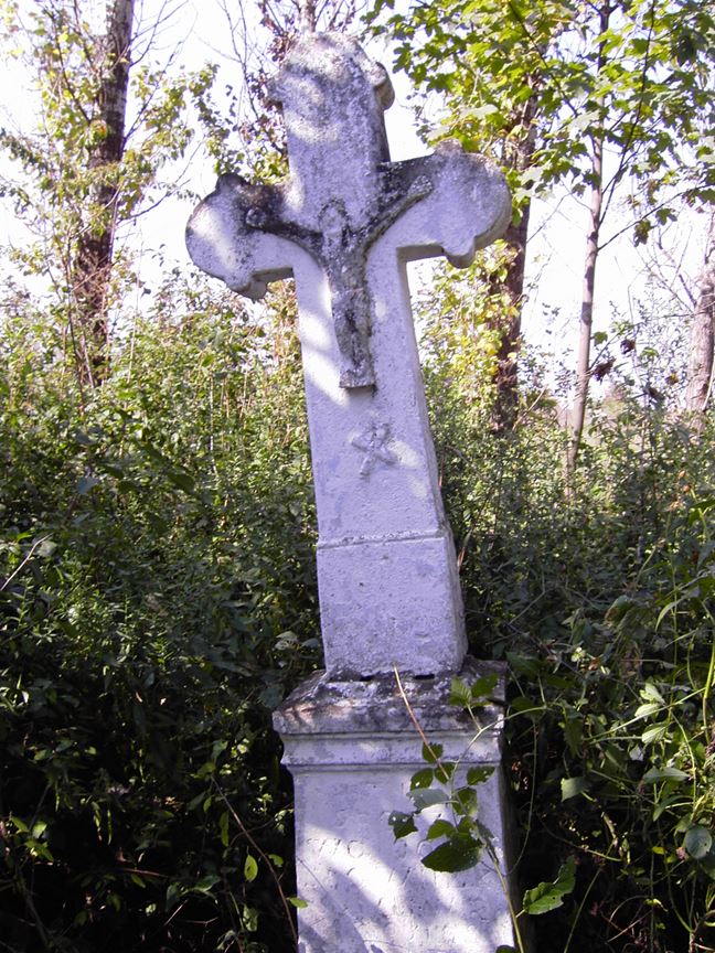 Tombstone of Jakub [...]owi[...]ski, cemetery in Słobódka Koszyłowiecka, state from 2005