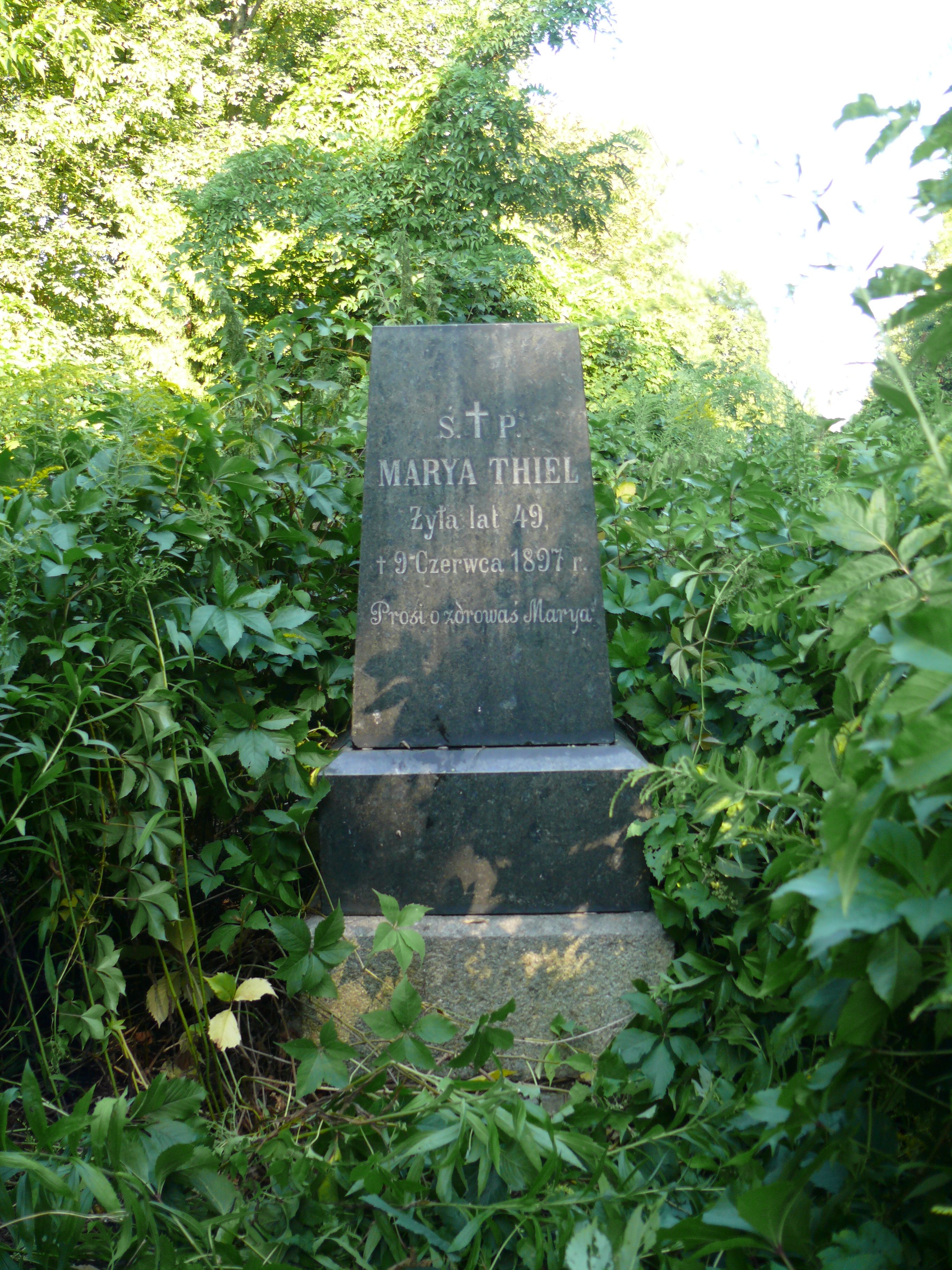 Tombstone of Maria Thiel