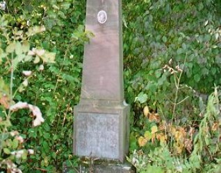 Nagrobek Wandy Husak, cmentarz w Uścieczku, stan z 2005