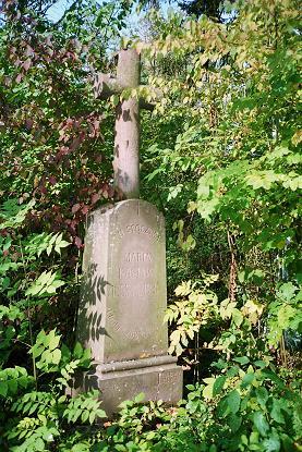 Tombstone of Maria Kasian, cemetery in Uścieczek, state from 2005