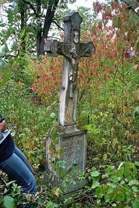 Nagrobek Andrzeja [S]korewicza, cmentarz w Uścieczkach, stan z 2005