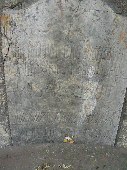 Tombstone of Jan Chowaniec, Zaleszczyki cemetery, as of 2019.