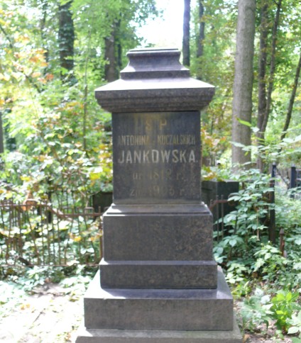 Nagrobek Antoniny Jankowskiej, cmentarz Bajkowa w Kijowie, stan z 2021