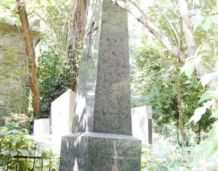 Nagrobek Feliksa Wojnarowskiego, cmentarz Bajkowa w Kijowie, stan z 2021