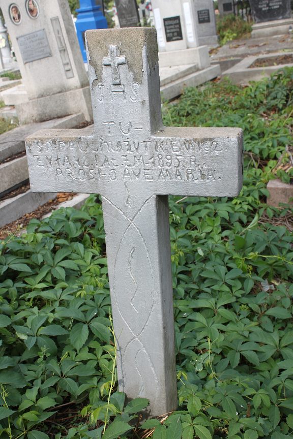 Tombstone of Paulina Zhytkevich, Zaleszczyki cemetery, as of 2019.