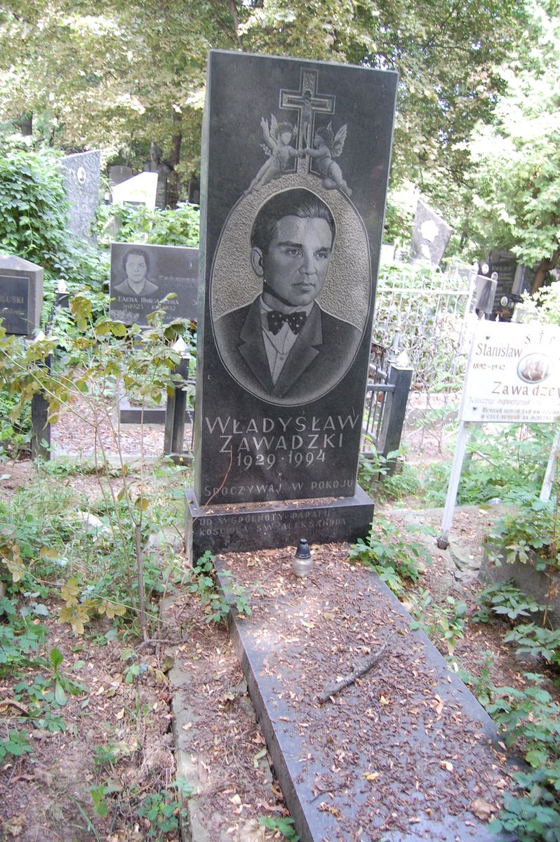 Nagrobek Władysława Zawadzkiego, cmentarz Bajkowa w Kijowie, stan z 2021