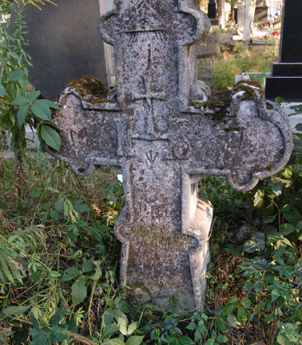 Nagrobek J[u]dith Er[lbr]üch, cmentarz w Zaleszczykach, stan z 2019 r.