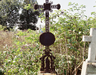 Nagrobek Eleonory Czerneckiej, cmentarz w Skale nad Zbruczem, stan z 2004 r.