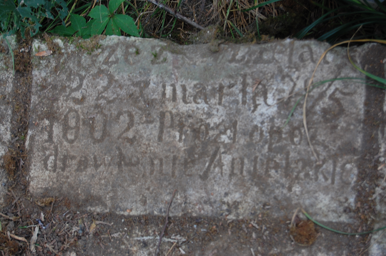 Tombstone of Józefa Masiner, Zaleszczyki cemetery, as of 2019.