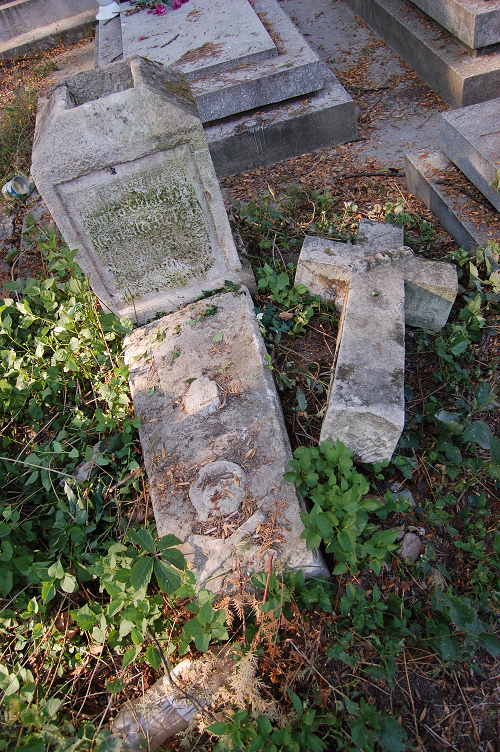 Tombstone of Emilia Odolskaya, Zaleszczyki cemetery, as of 2019.