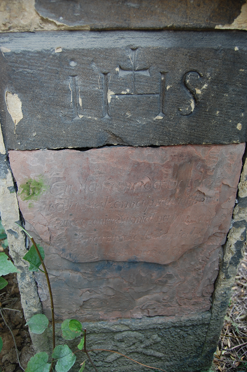 Tombstone of Maria [...], Zaleszczyki cemetery, as of 2019.