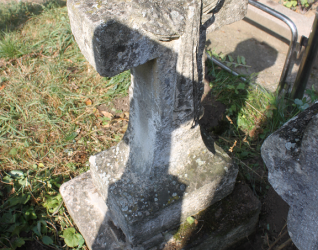 Nagrobek N.N., cmentarz w Zaleszczykach, stan z 2019 r.