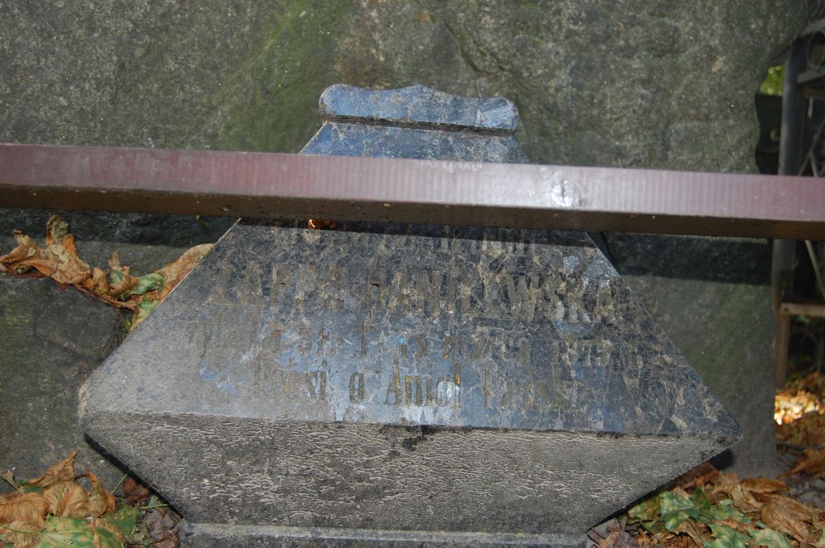 Inscription from the tombstone of Julia Lappo-Danielewska
