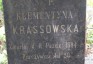 Fotografia przedstawiająca Tombstone of Klementyna Krassowska