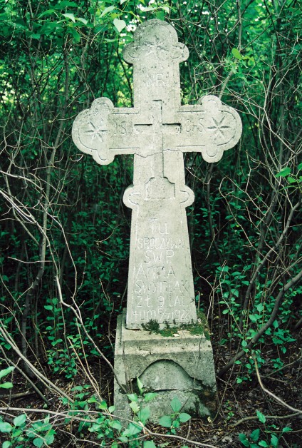 Nagrobek Anny Śwynstak, cmentarz w Piszczatyńcach