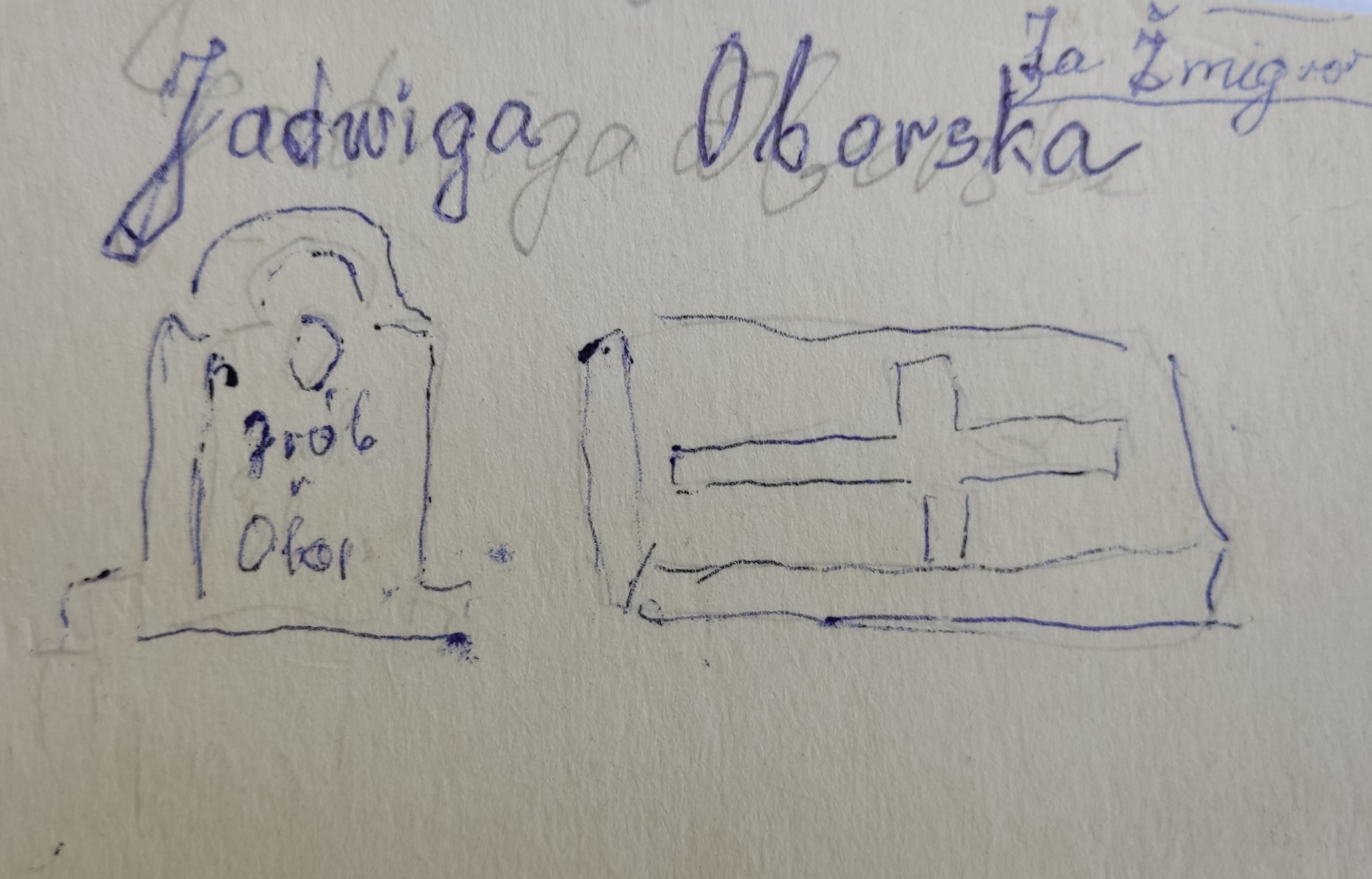 Fotografia przedstawiająca Tombstone of Jadwiga Oborska