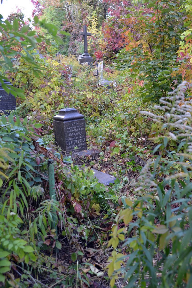 Tombstone of Alexandra Yezierska, Bajkova cemetery, Kyiv, as of 2021