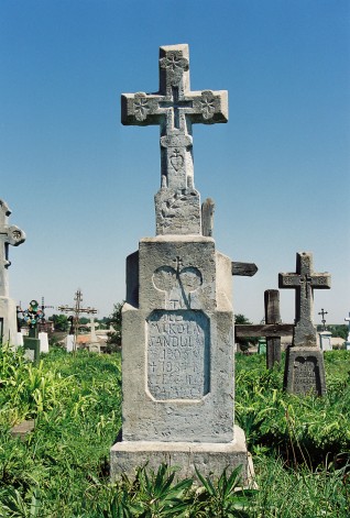 Nagrobek Mikołaja Sandulaka, cmentarz w Cyganach, 2004