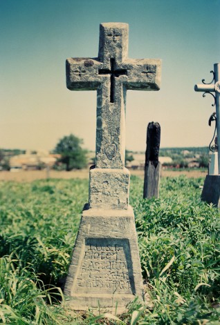 Nagrobek Piotra Sandulaka, cmentarz w Cyganach, 2004