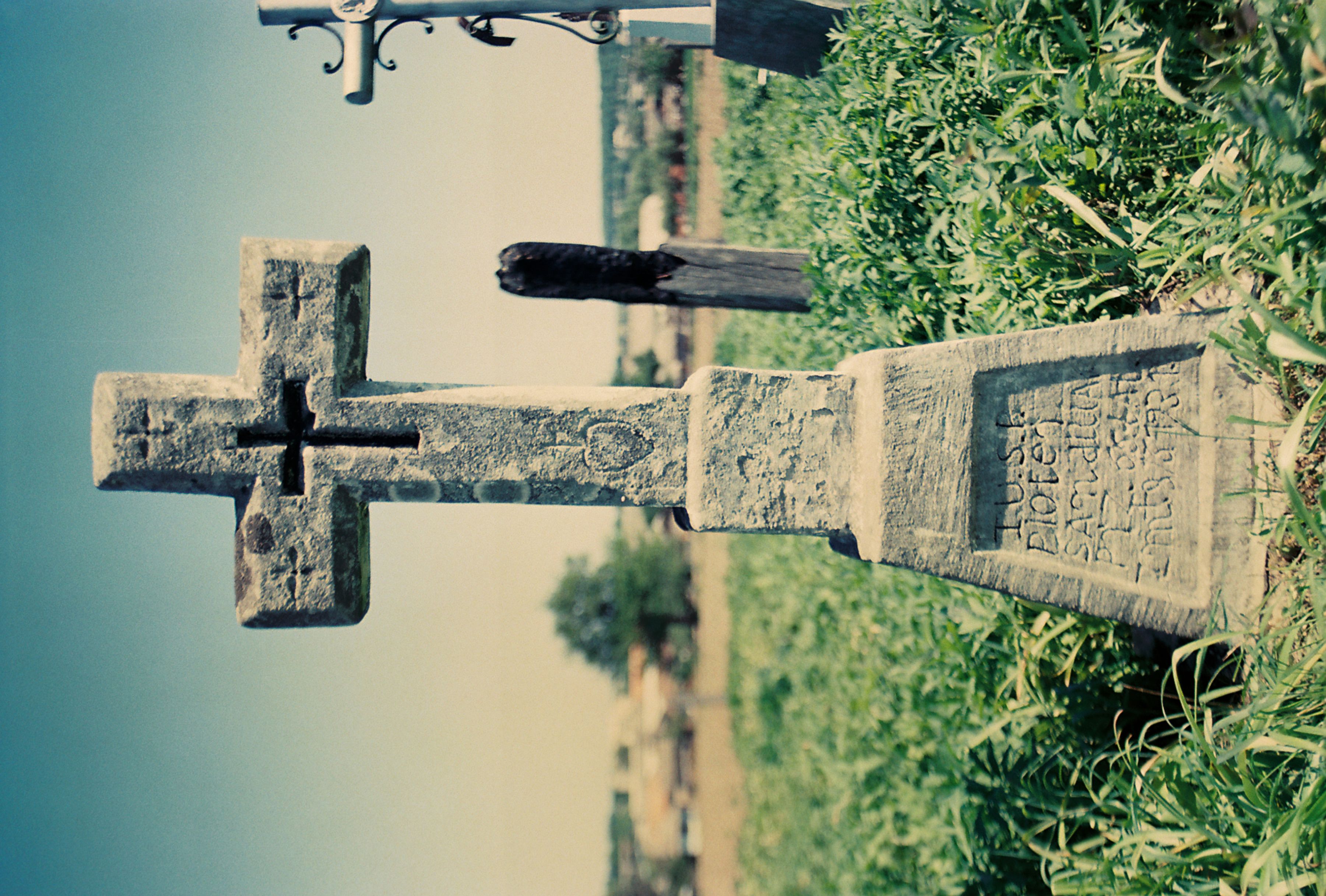 Tombstone of Piotr Sandulak, Cygany cemetery, 2004