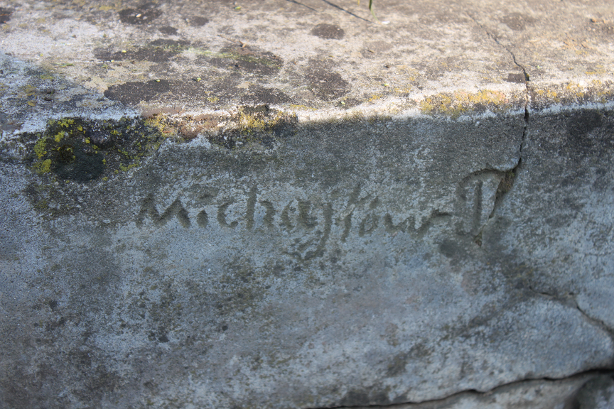 Tombstone of Jan Ciesielski, Zaleszczyki cemetery, as of 2019.