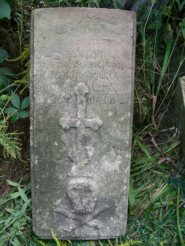 Tombstone of Gertrude Czuciowa, Zaleszczyki cemetery, as of 2019.