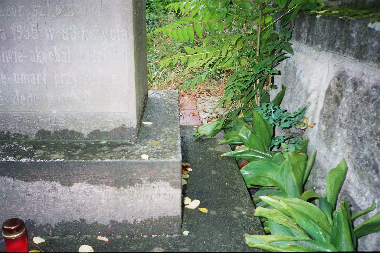 Tombstone of Amalia and Stanislav Juzw, Zaleszczyki cemetery, as of 2005.