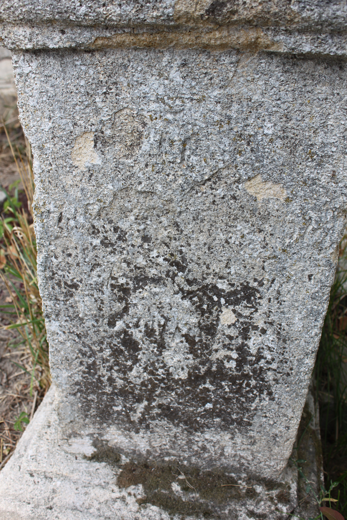 Tombstone of Agnes, Ignatius Szy[p]ek and N.N., Zaleszczyki cemetery, as of 2019.