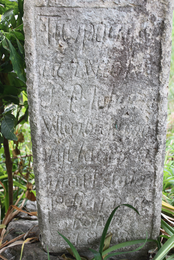 Tombstone of Johan Wierzbicki, Zaleszczyki cemetery, as of 2019.