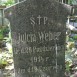 Fotografia przedstawiająca Gravestone of Julia Weber