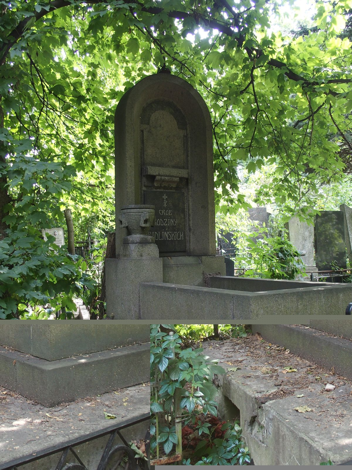 Tomb of the Radlinski family, Baykova cemetery in Kiev, as of 2021