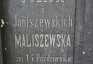 Fotografia przedstawiająca Tombstone of Julia Maliszewska