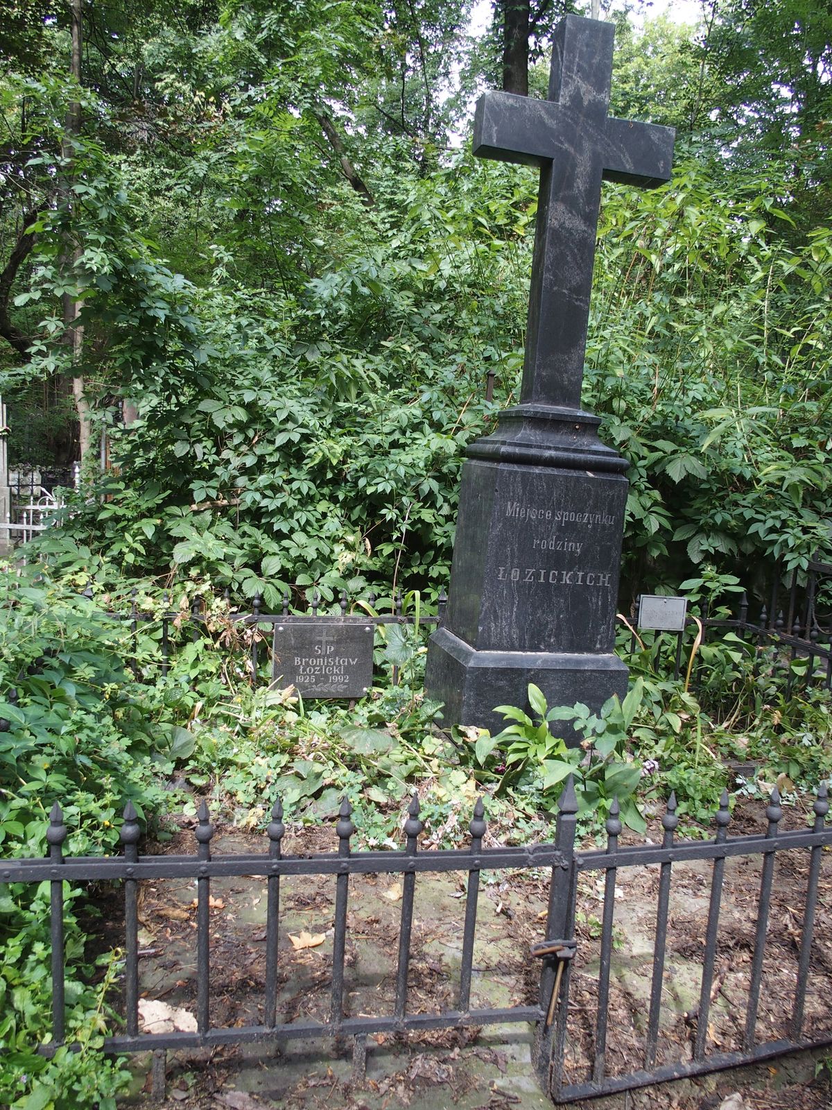 Grave of the Lozitskiy family, Bajkova cemetery in Kiev, 2021