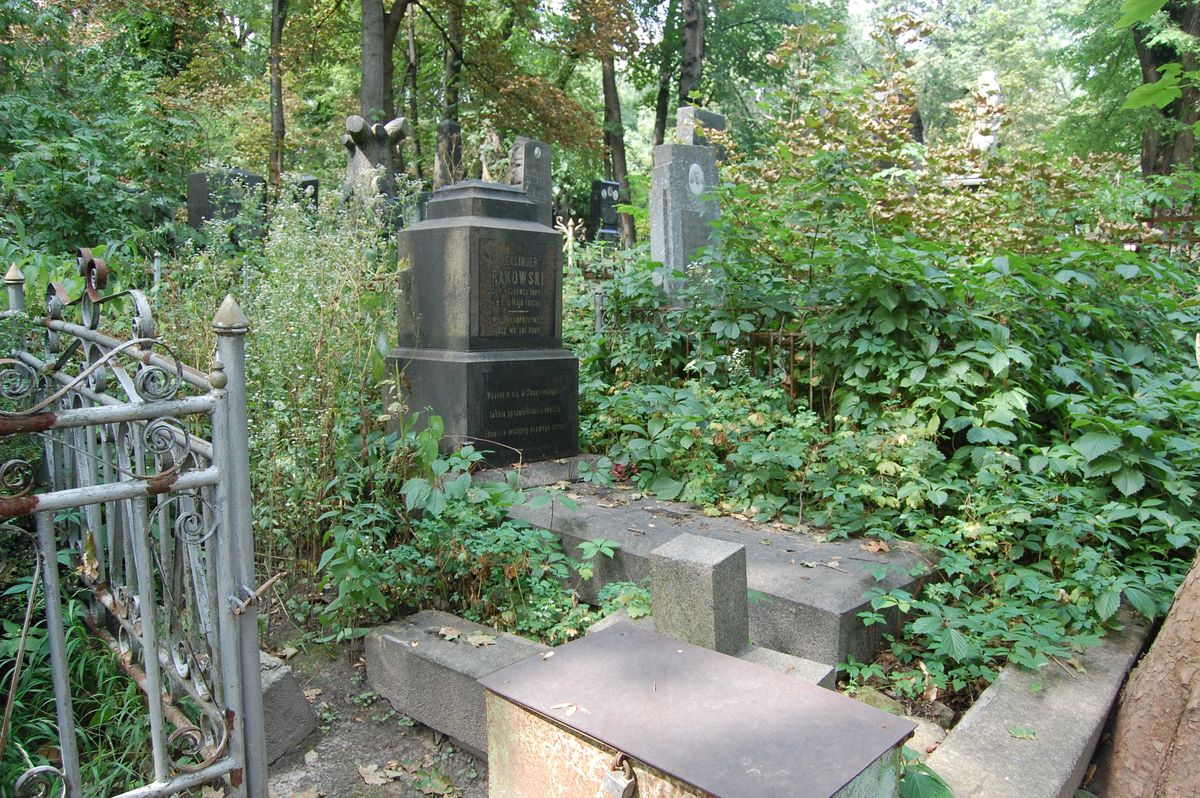 Nagrobek Aleksandra Rakowskiego, cmentarz Bajkowa w Kijowie, stan z 2021