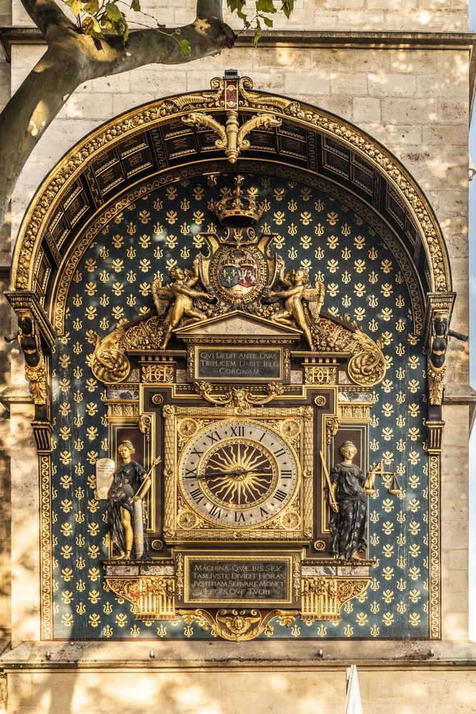 Photo montrant Horloge de la Tour de l\'Horloge du Palais de Justice de Paris