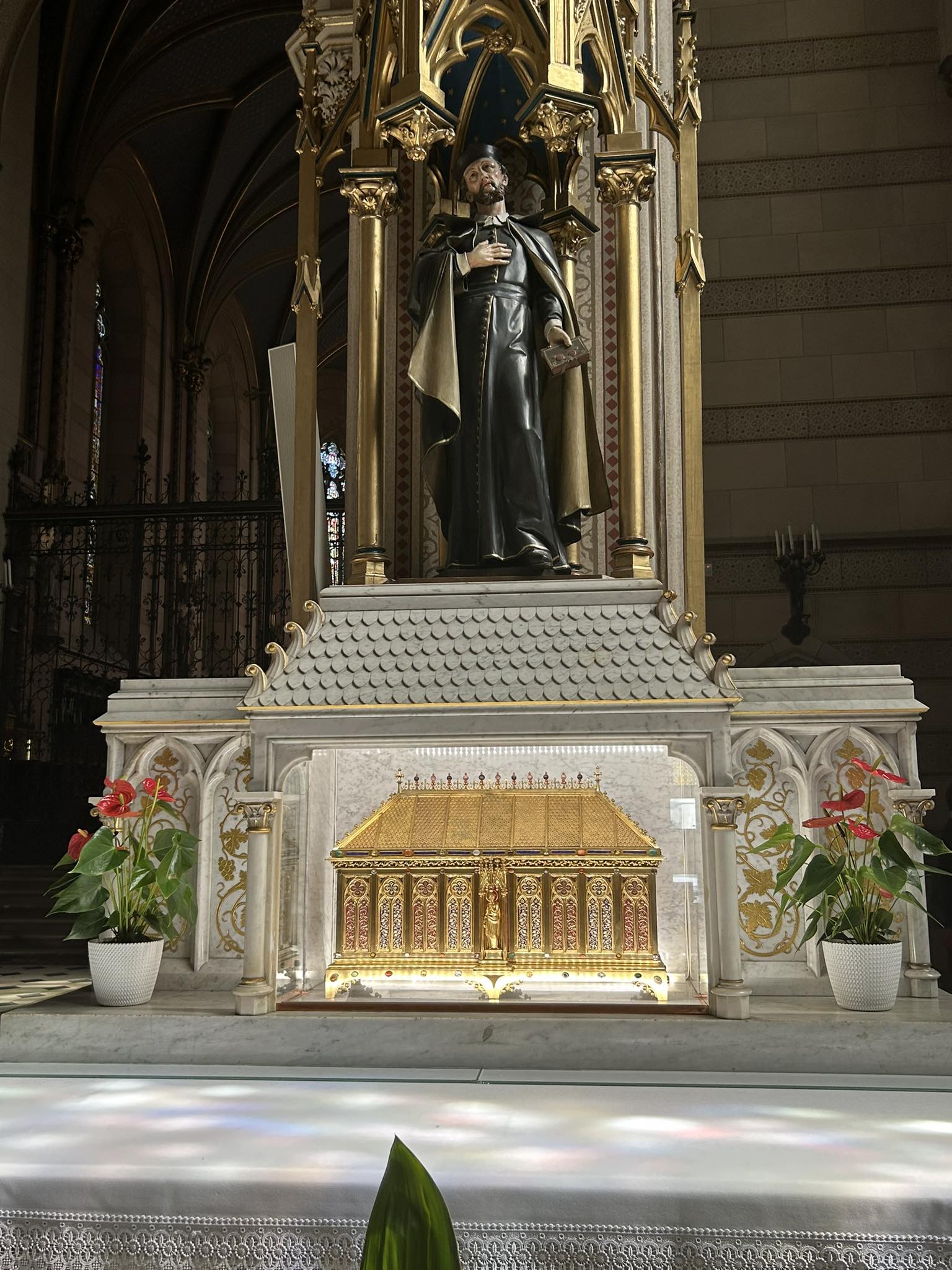 Relics of St John Sarkander in the Cathedral of St Wenceslas in Olomouc