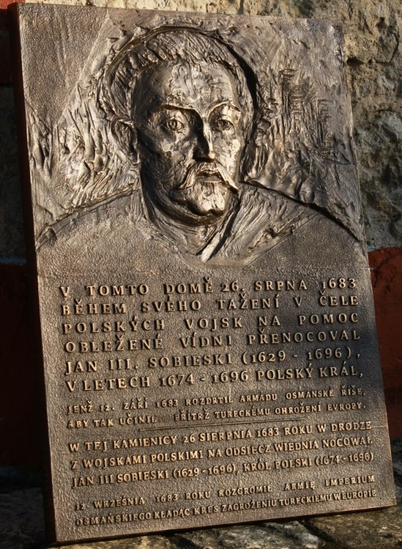 Jan Sobieski plaque, 2018, Olomouc, Czech Republic