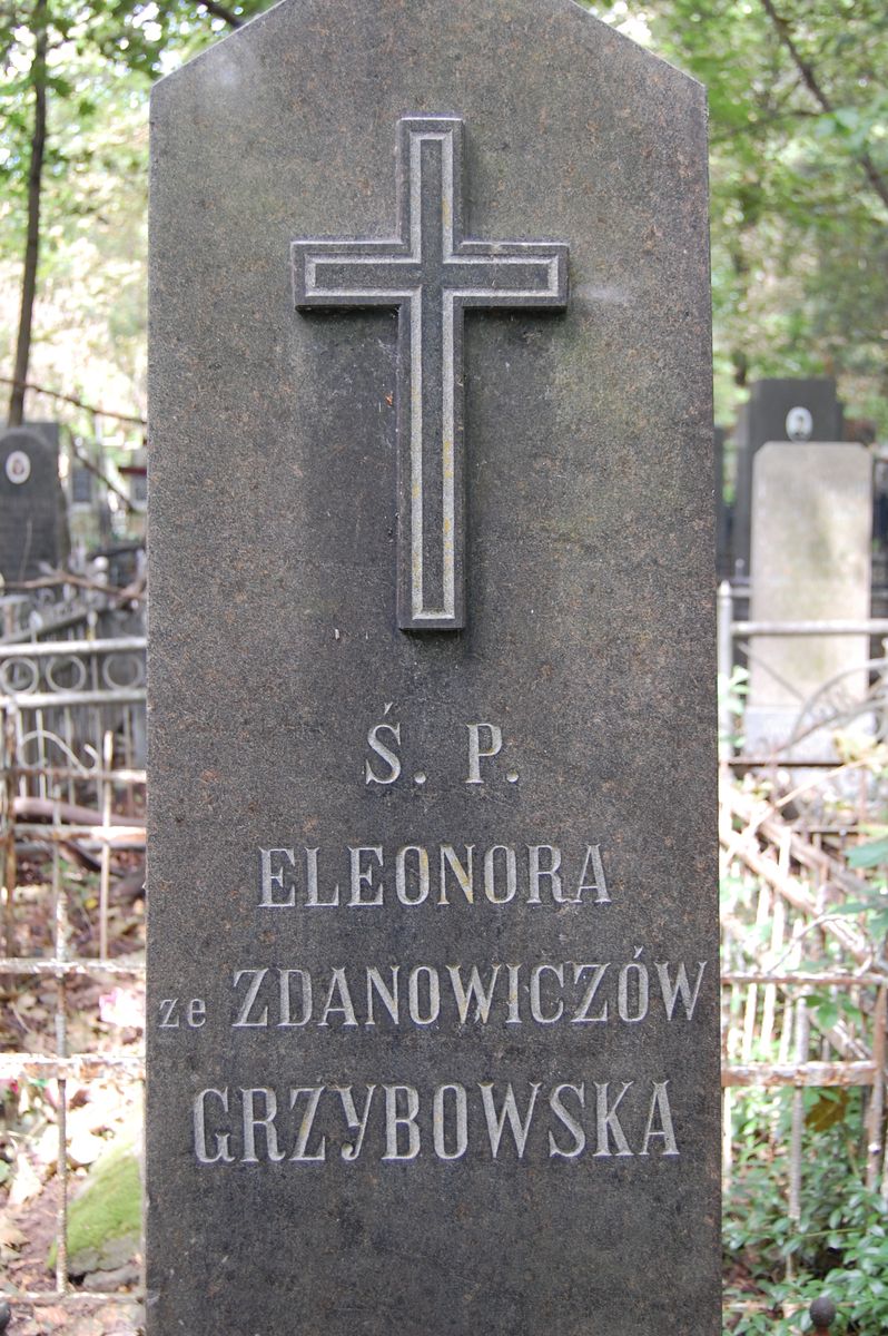 Tombstone of Eleonora Grzybowska, as of 2021