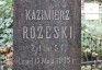 Fotografia przedstawiająca Tombstone of Kazimierz Różeski