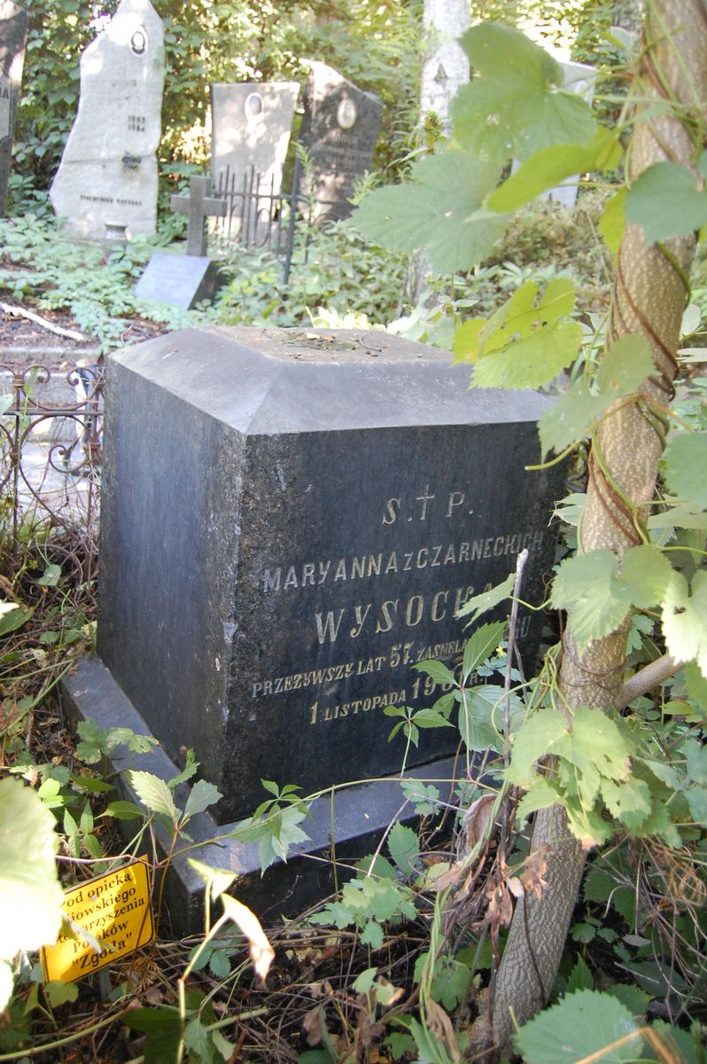 Tombstone of Maryanna Wysocka, as of 2022