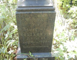 Nagrobek Remigiusza Roszkowskiego, stan z roku 2022