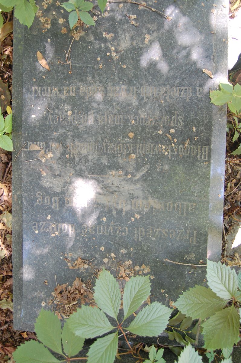 Tombstone of Feliks Topacz Meleniewski, as of 2022