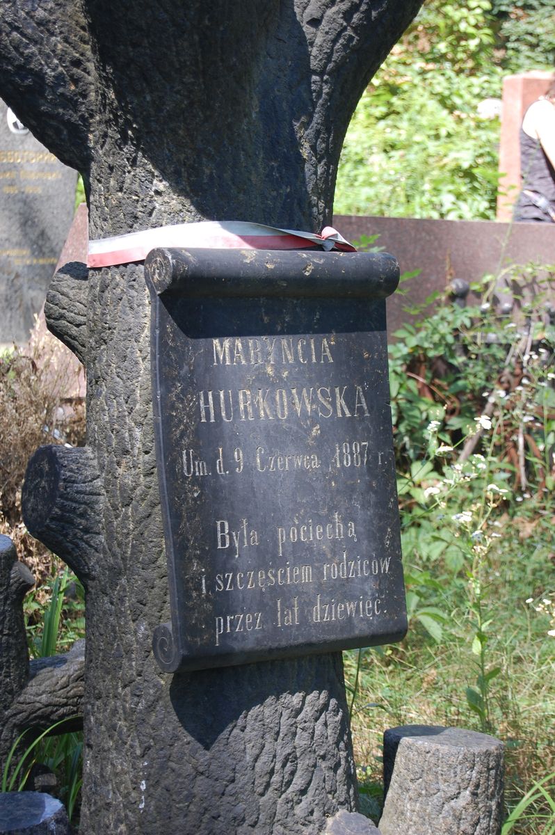 Tombstone of Maryna Hurkowska, as of 2022