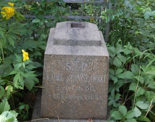 Nagrobek Karola Stanisławskiego, stan z roku 2022