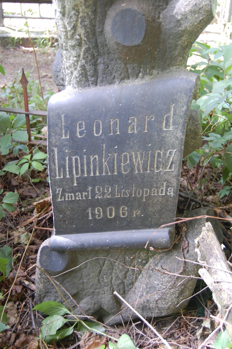 Nagrobek Leonarda Lipinkiewicza, stan z roku 2022