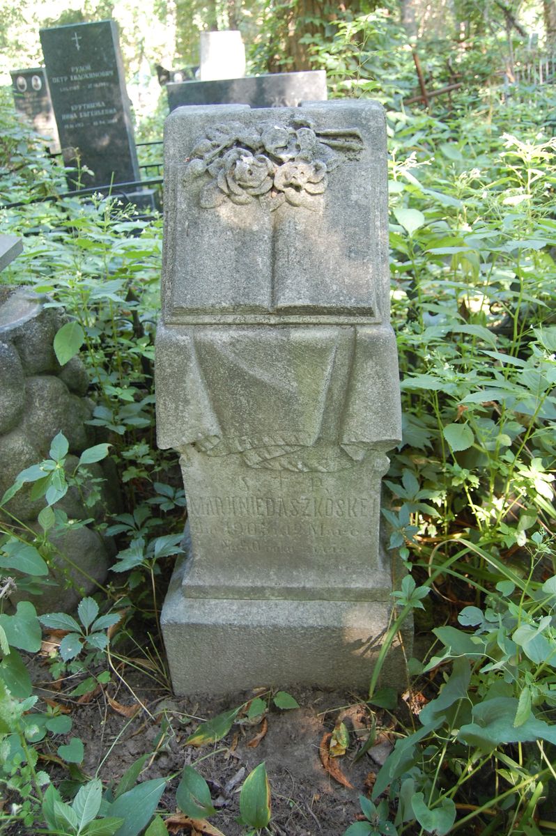 Tombstone of Maria Niedaszkoska, state of 2022