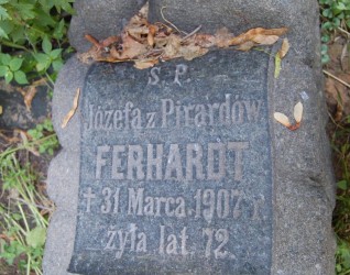 Nagrobek Józefy Ferdhardt, stan z roku 2022