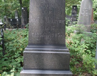 Nagrobek Józefa de Montrésor, cmentarz Bajkowa w Kijowie, stan z 2021